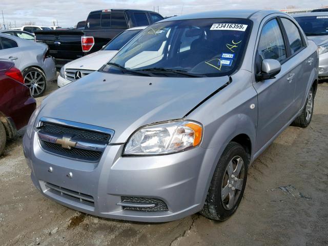KL1TD56648B068142 - 2008 CHEVROLET AVEO BASE ვერცხლისფერი ფოტო 2