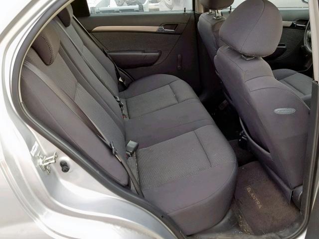 KL1TD56648B068142 - 2008 CHEVROLET AVEO BASE ვერცხლისფერი ფოტო 6