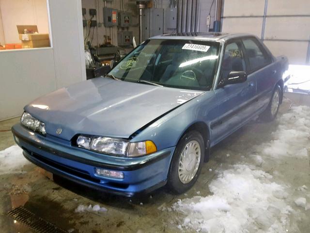 JH4DB1661MS012616 - 1991 ACURA INTEGRA GS BLUE photo 2