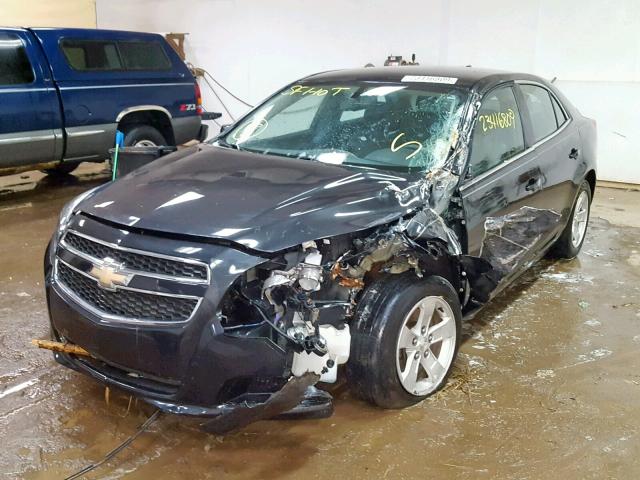 1G11C5SA8DF137911 - 2013 CHEVROLET MALIBU 1LT BLACK photo 2