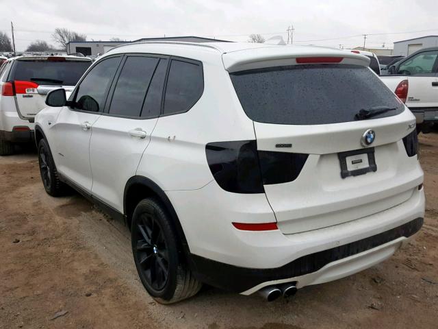 5UXWX9C5XH0T02374 - 2017 BMW X3 XDRIVE2 WHITE photo 3