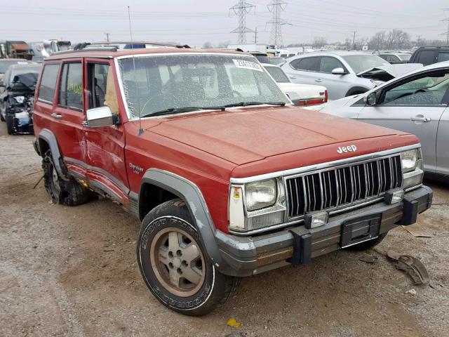 1J4FT58S1NL244308 - 1992 JEEP CHEROKEE L RED photo 1