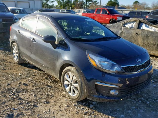 KNADN4A35G6633732 - 2016 KIA RIO EX BLUE photo 1