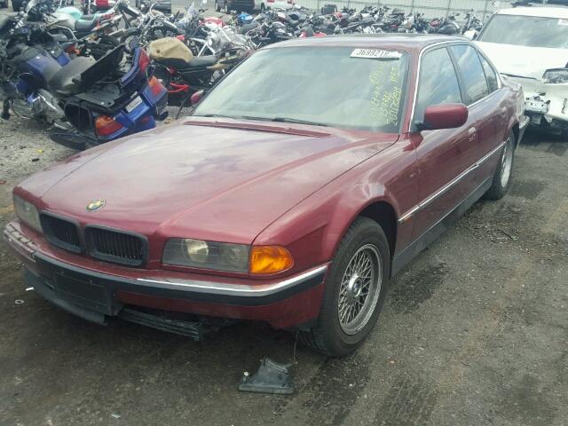 WBAGF8326WDL55262 - 1998 BMW 740 I AUTO MAROON photo 2