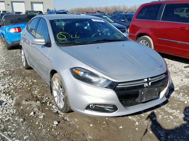 1C3CDFBH7DD235215 - 2013 DODGE DART SXT SILVER photo 1