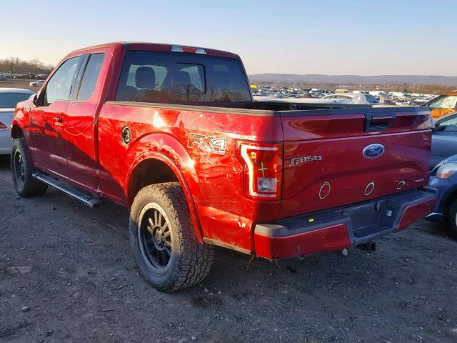 1FTFX1EF2FKD39347 - 2015 FORD F150 SUPER RED photo 3