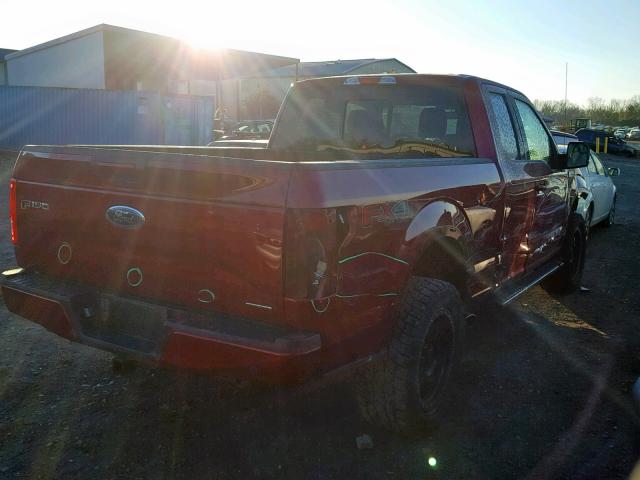 1FTFX1EF2FKD39347 - 2015 FORD F150 SUPER RED photo 4