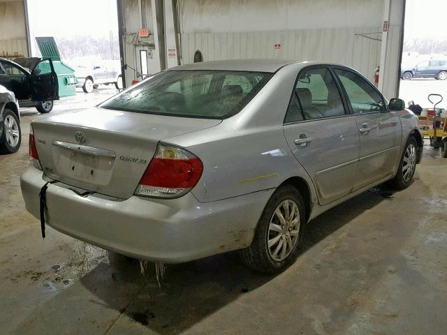 4T1BE32K16U150061 - 2006 TOYOTA CAMRY LE SILVER photo 4