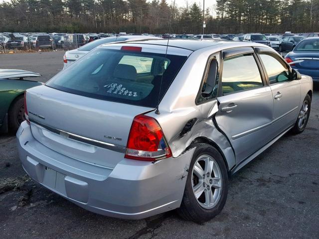 1G1ZT64885F102225 - 2005 CHEVROLET MALIBU MAX SILVER photo 4