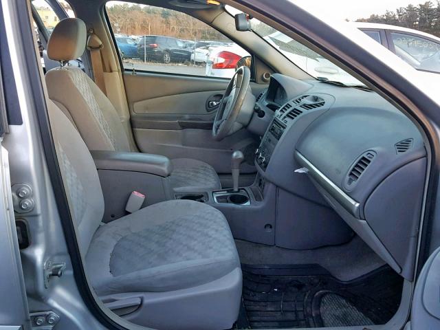 1G1ZT64885F102225 - 2005 CHEVROLET MALIBU MAX SILVER photo 5