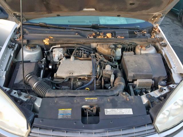 1G1ZT64885F102225 - 2005 CHEVROLET MALIBU MAX SILVER photo 7