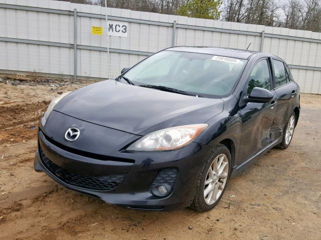 JM1BL1L54C1504756 - 2012 MAZDA 3 S BLACK photo 2