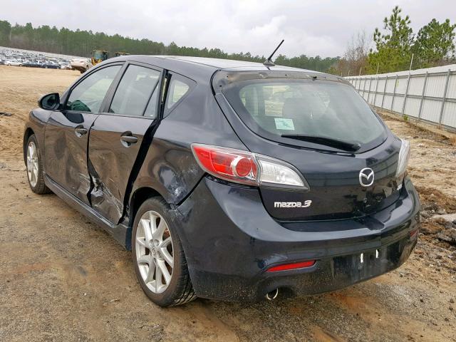 JM1BL1L54C1504756 - 2012 MAZDA 3 S BLACK photo 3