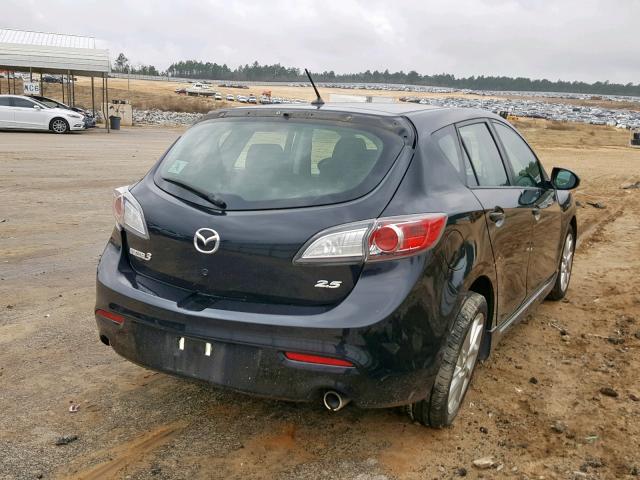 JM1BL1L54C1504756 - 2012 MAZDA 3 S BLACK photo 4