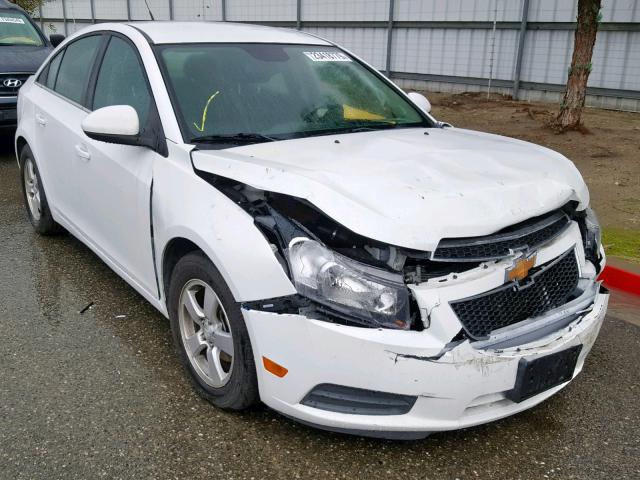 1G1PC5SB6D7252004 - 2013 CHEVROLET CRUZE LT WHITE photo 1