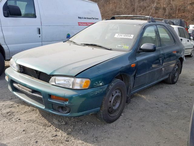 JF1GF4351YG808538 - 2000 SUBARU IMPREZA L GREEN photo 2