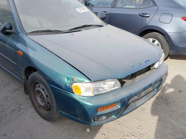 JF1GF4351YG808538 - 2000 SUBARU IMPREZA L GREEN photo 9