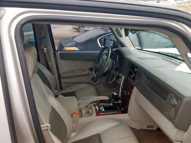 1J8HG58P97C584736 - 2007 JEEP COMMANDER Gümüş foto 5