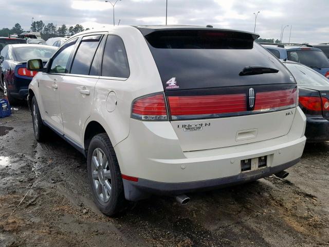 2LMDU68C58BJ36724 - 2008 LINCOLN MKX WHITE photo 3