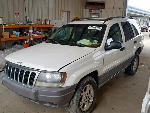 1J4GX48S23C582171 - 2003 JEEP GRAND CHER WHITE photo 2