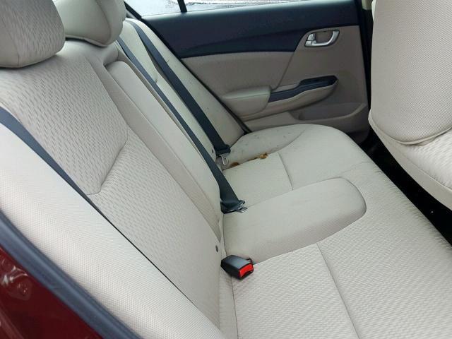 19XFB2F8XEE217423 - 2014 HONDA CIVIC EX 红色 照片 6
