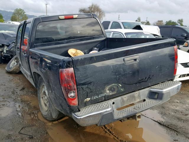 1GCCS136068209360 - 2006 CHEVROLET COLORADO BLACK photo 3