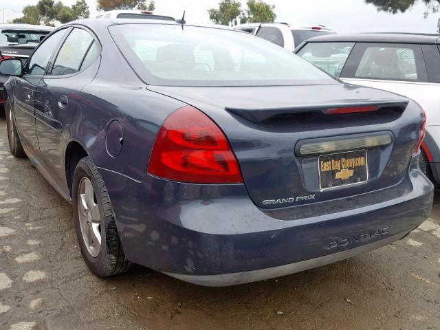 2G2WP552681188945 - 2008 PONTIAC GRAND PRIX GRAY photo 3