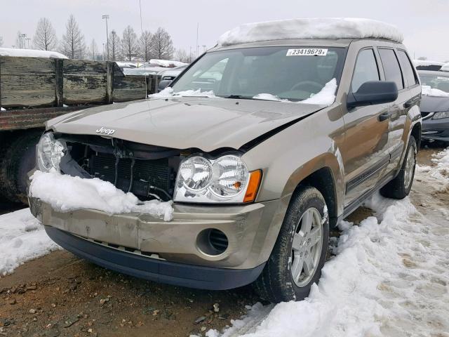 1J4GR48K96C262649 - 2006 JEEP GRAND CHER BEIGE photo 2