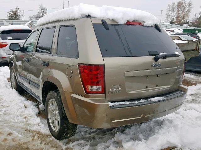 1J4GR48K96C262649 - 2006 JEEP GRAND CHER BEIGE photo 3