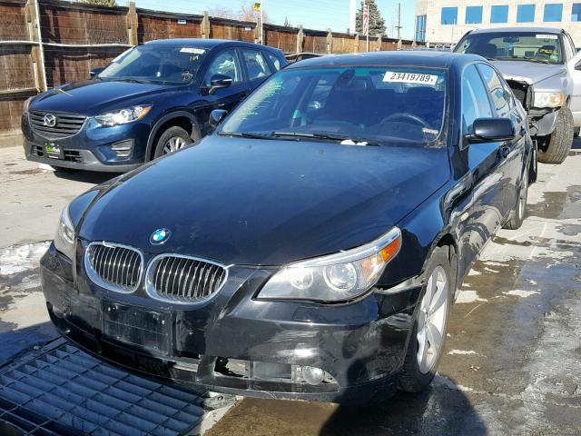 WBANF33507CW69310 - 2007 BMW 525 XI BLACK photo 2