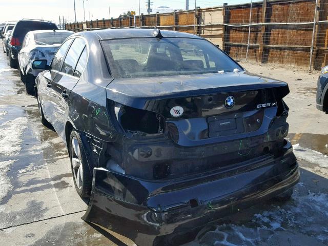 WBANF33507CW69310 - 2007 BMW 525 XI BLACK photo 9