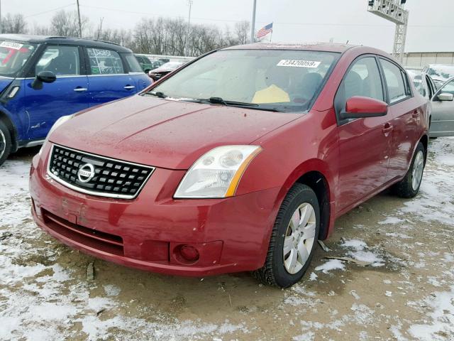 3N1AB61EX8L643954 - 2008 NISSAN SENTRA 2.0 RED photo 2