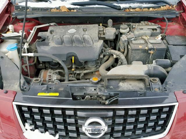 3N1AB61EX8L643954 - 2008 NISSAN SENTRA 2.0 RED photo 7