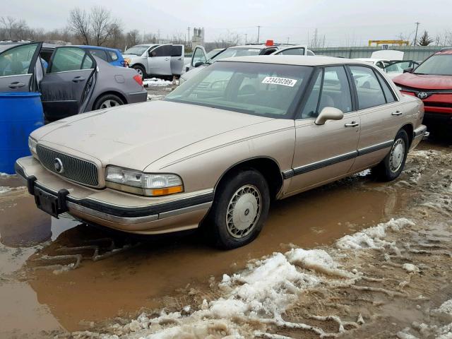 1G4HP52L7SH528945 - 1995 BUICK LESABRE CU TAN photo 2