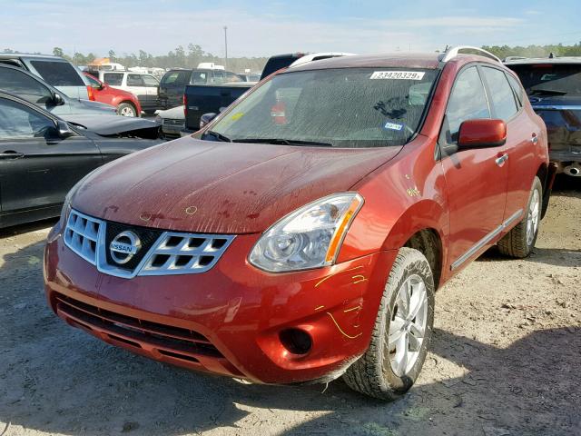 JN8AS5MV3CW405163 - 2012 NISSAN ROGUE S RED photo 2