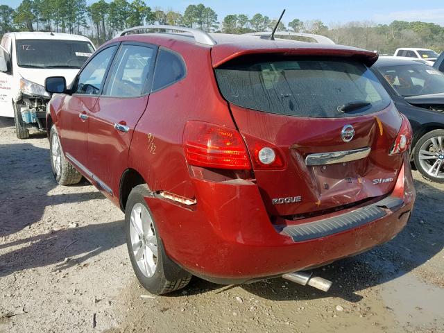 JN8AS5MV3CW405163 - 2012 NISSAN ROGUE S RED photo 3