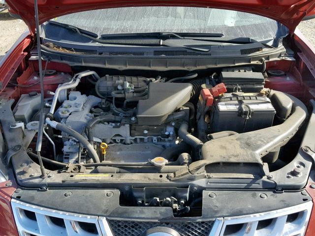 JN8AS5MV3CW405163 - 2012 NISSAN ROGUE S RED photo 7