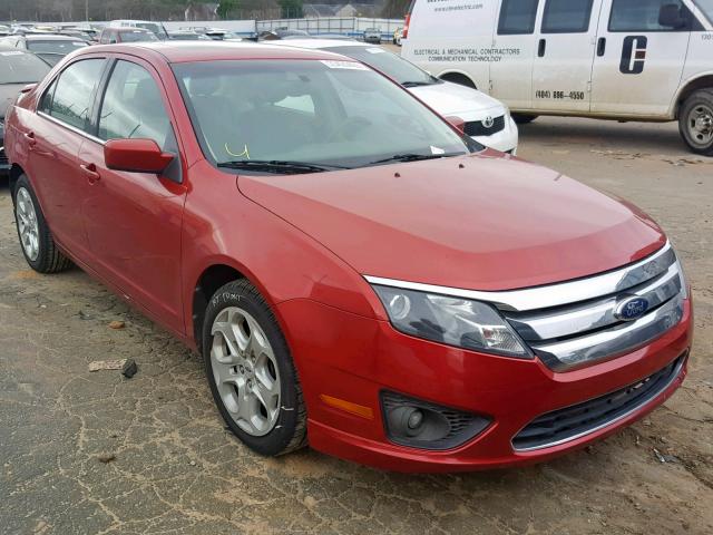 3FAHP0HA5BR187918 - 2011 FORD FUSION SE RED photo 1