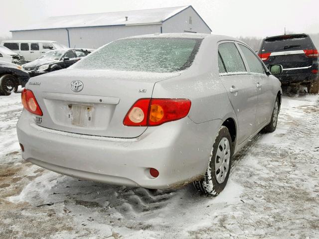 1NXBU40E89Z096266 - 2009 TOYOTA COROLLA BA SILVER photo 4