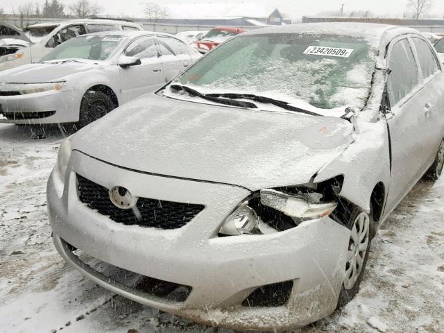 1NXBU40E89Z096266 - 2009 TOYOTA COROLLA BA SILVER photo 9