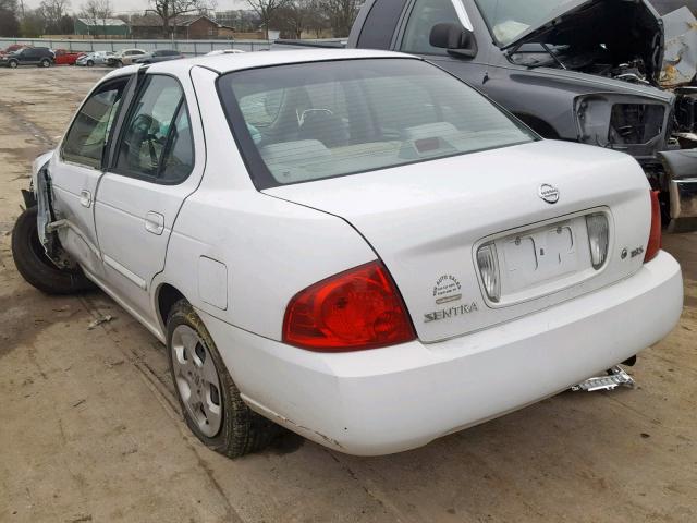 3N1CB51D76L517011 - 2006 NISSAN SENTRA 1.8 WHITE photo 3