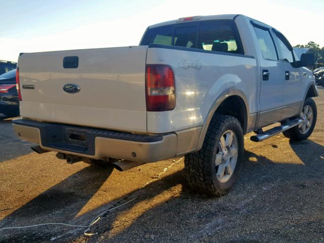 1FTPW14V08FA83091 - 2008 FORD F150 SUPER WHITE photo 4