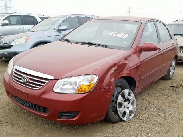 KNAFE121175440598 - 2007 KIA SPECTRA EX BURGUNDY photo 2