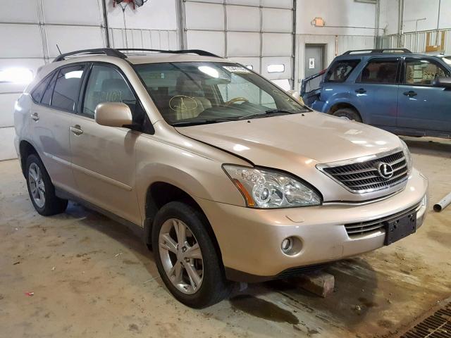 JTJHW31U872022862 - 2007 LEXUS RX 400H GOLD photo 1