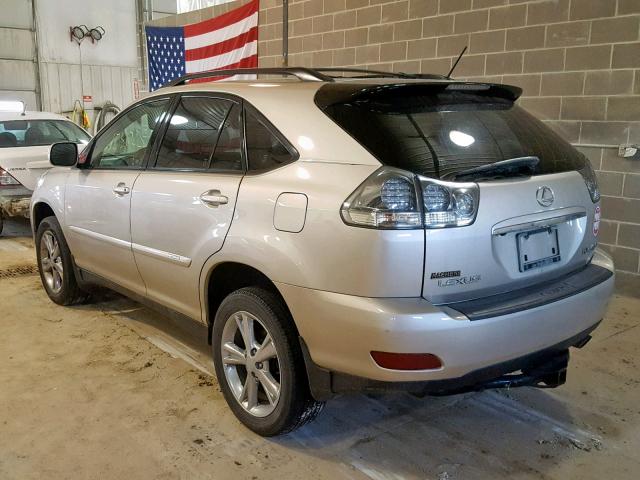 JTJHW31U872022862 - 2007 LEXUS RX 400H GOLD photo 3