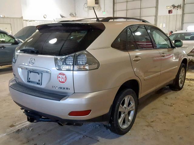 JTJHW31U872022862 - 2007 LEXUS RX 400H GOLD photo 4