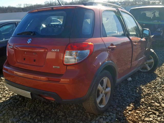 JS2YB413875101822 - 2007 SUZUKI SX4 ORANGE photo 4