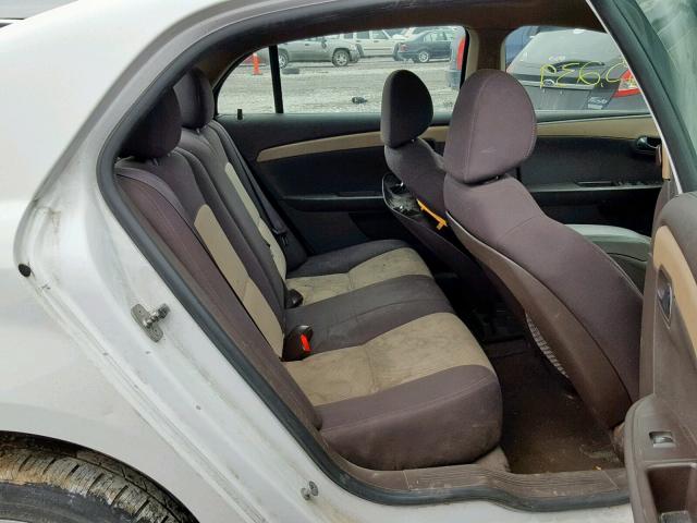 1G1ZB5E02CF332796 - 2012 CHEVROLET MALIBU LS WHITE photo 6