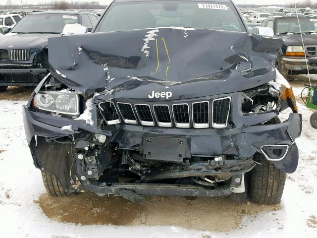 1C4RJFBG1EC325456 - 2014 JEEP GRAND CHER BLACK photo 7
