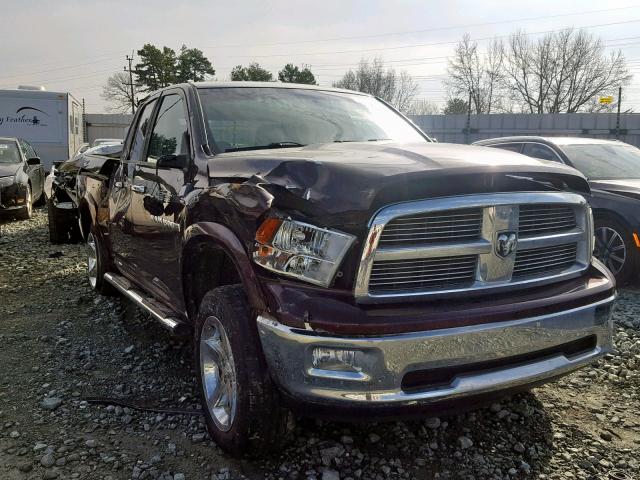 1C6RD7NT2CS147427 - 2012 DODGE RAM 1500 L BURGUNDY photo 1